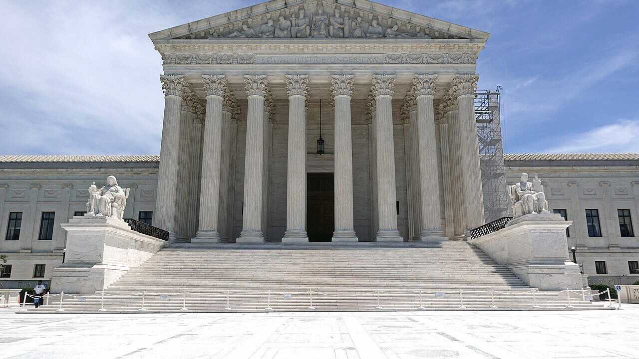 The exterior of the United States Supreme Court building