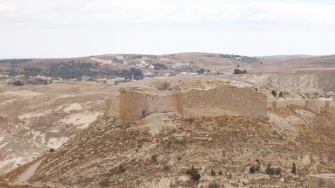 Crusader castle in Kerak Jordan