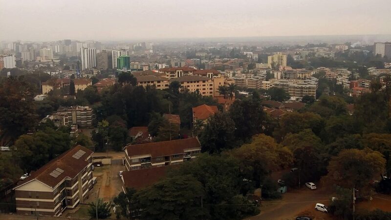A view over the Upper Hill district of Nairobi, Kenya