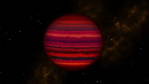 Artist's conception of the brown dwarf WISE 0855
