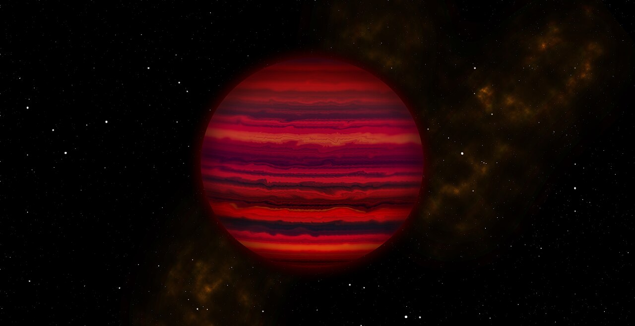 Artist's conception of the brown dwarf WISE 0855