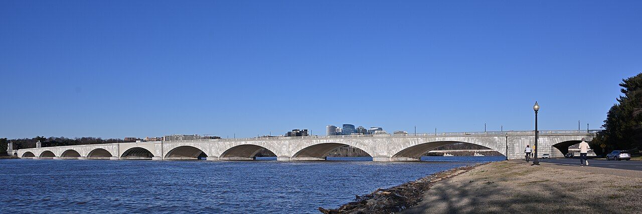 The Arlington Memorial Bridge in Washington, D.C.